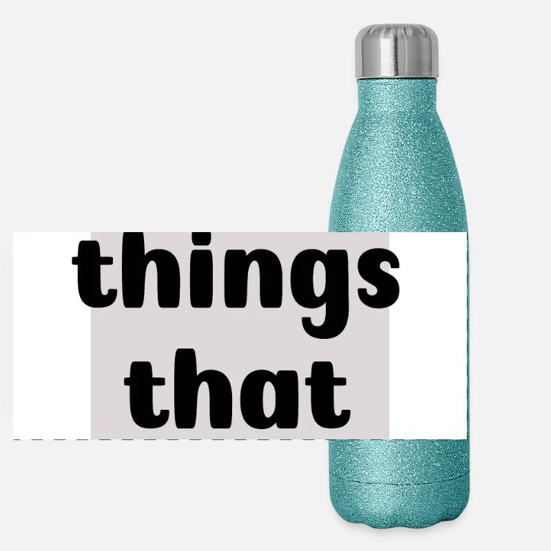 Faites les choses qui comptent Gourde isotherme panoramique pailletée 500 ml