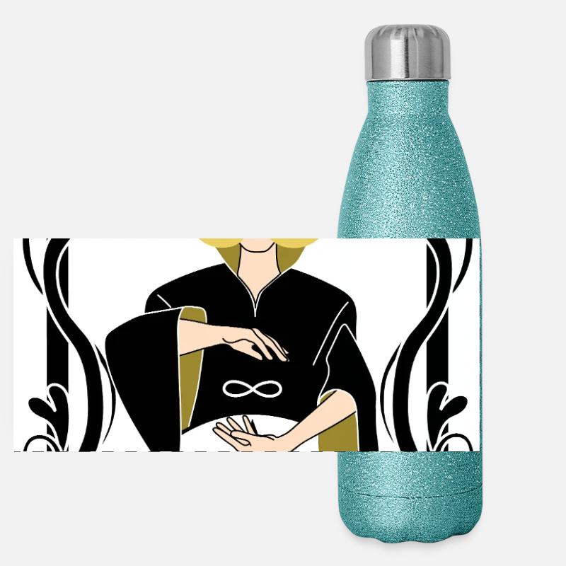 Le magicien  Gourde isotherme panoramique pailletée 500 ml