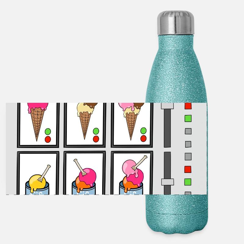 Machine à crème glacée Gourde isotherme panoramique pailletée 500 ml