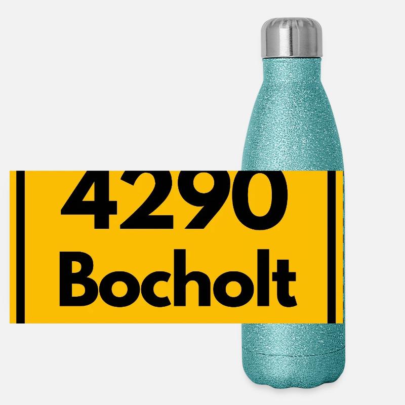 ALTE POSTLEITZAHL PLZ 4290 BOCHOLT TEXTILSTADT Panorama Glitzer Isolierflasche 500 ml