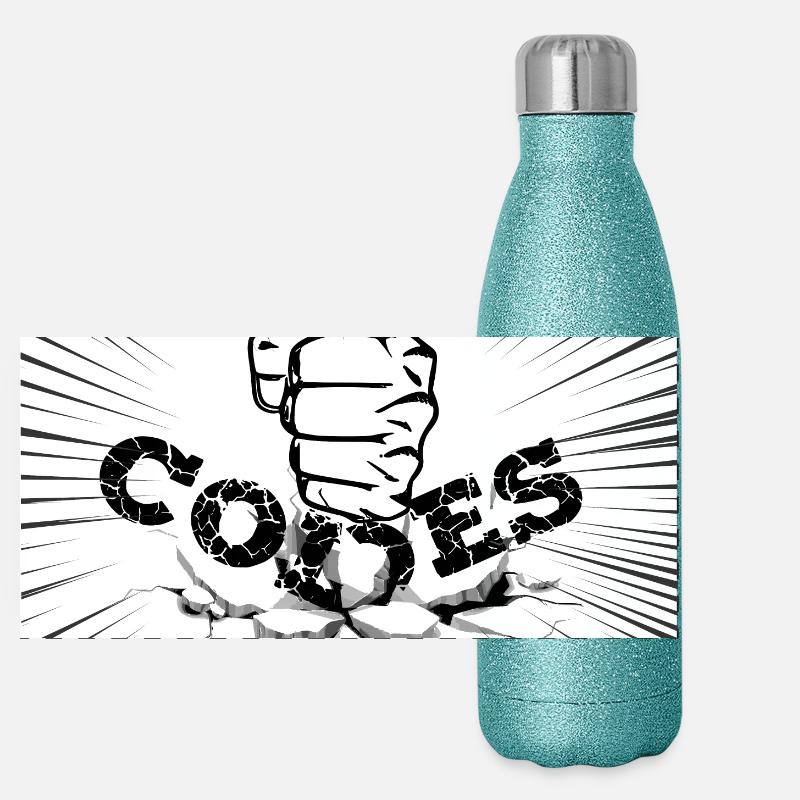 CASSER LES CODES Gourde isotherme panoramique pailletée 500 ml