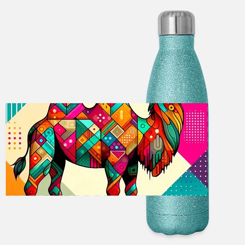 camel Panoramic Glitter Thermal Bottle 500 ml