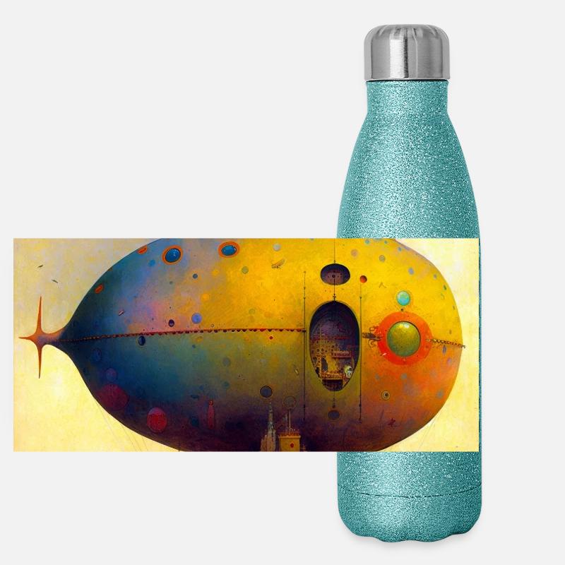 Vaisseau 02 Gourde isotherme panoramique pailletée 500 ml