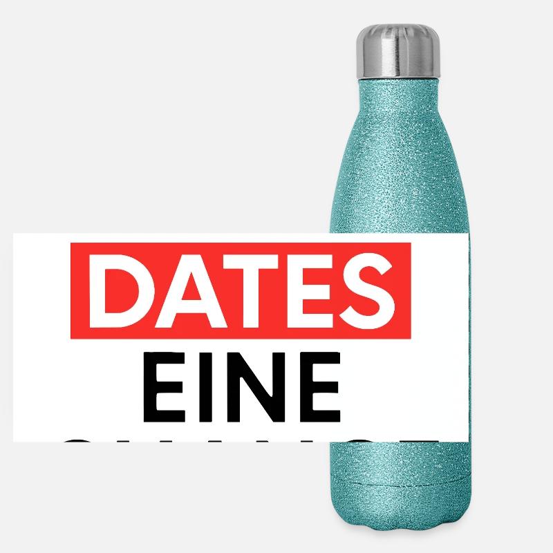 Give dates a chance Panoramic Glitter Thermal Bottle 500 ml