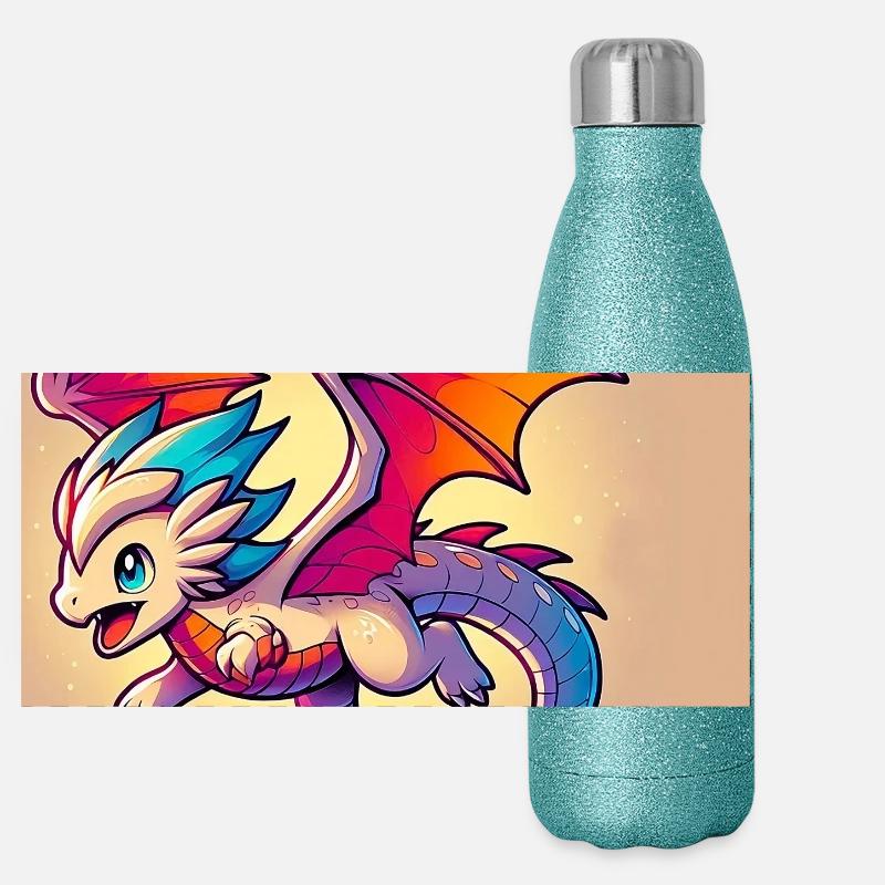 dragon Gourde isotherme panoramique pailletée 500 ml