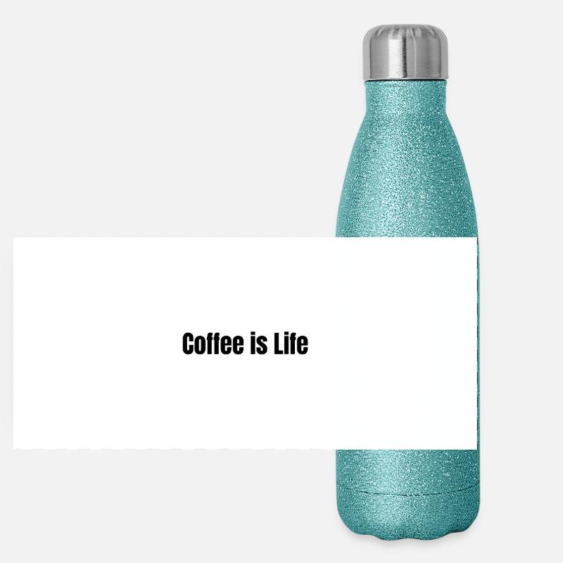 Coffee is life Panoramic Glitter Thermal Bottle 500 ml