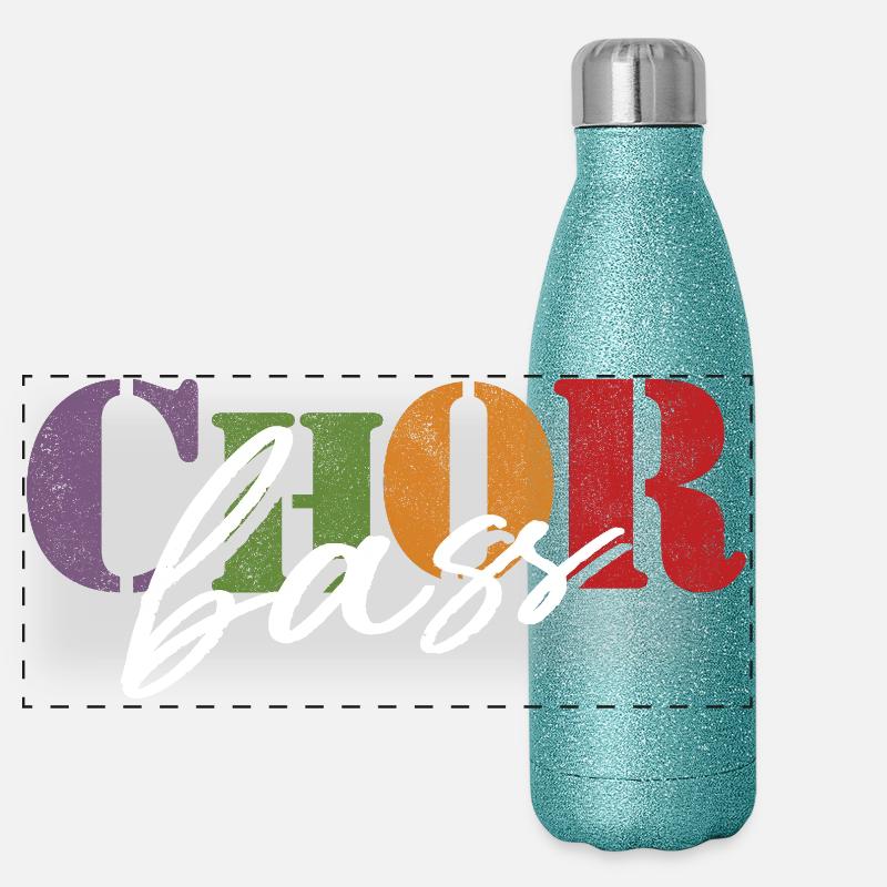 Basse de chœur Gourde isotherme panoramique pailletée 500 ml
