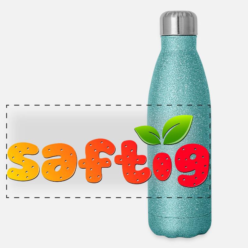 Saftig Panorama Glitzer Isolierflasche 500 ml