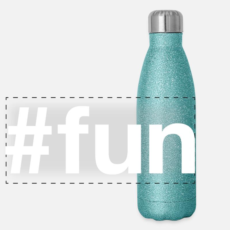 FUN Spass Hashtag Panoramic Glitter Thermal Bottle 500 ml