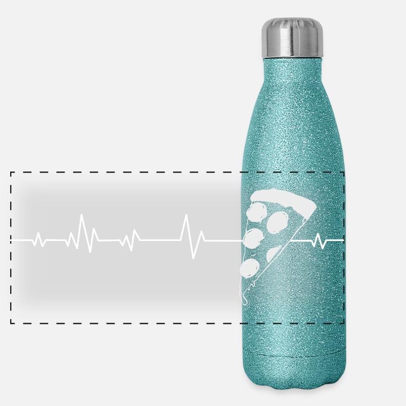 pizza Panoramic Glitter Thermal Bottle 500 ml