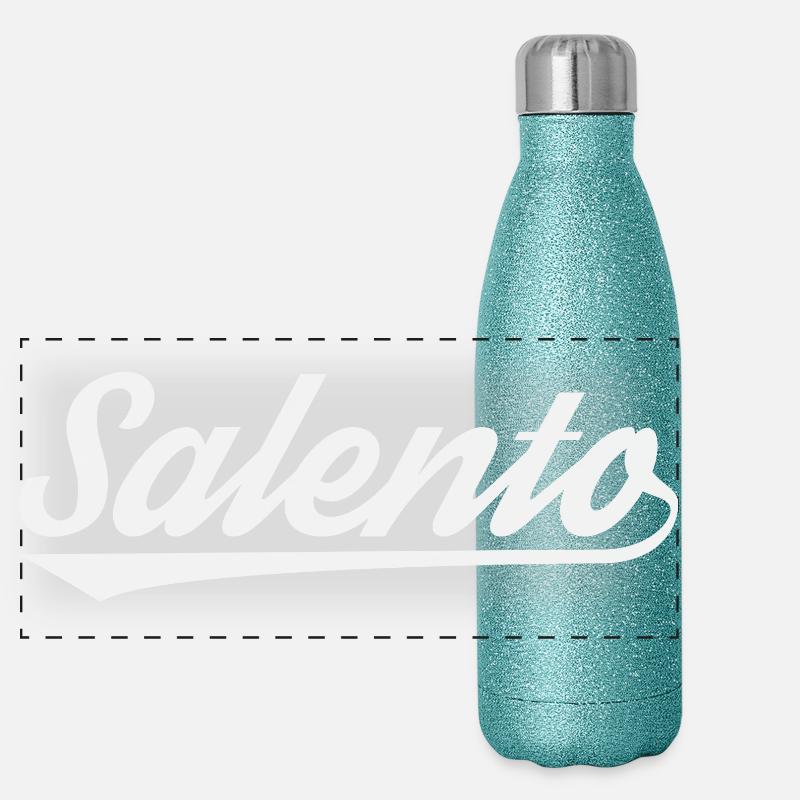 Salento Küsten Script Panorama Glitzer Isolierflasche 500 ml