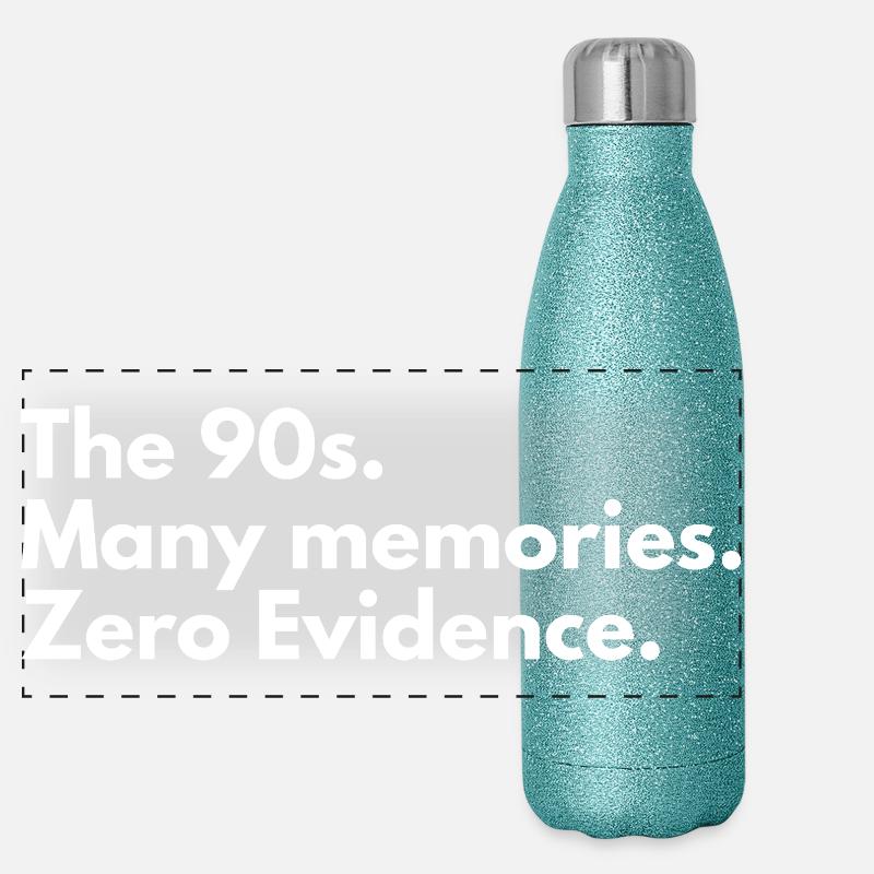 90er-Jahre-Nostalgie: Null Beweis Panorama Glitzer Isolierflasche 500 ml
