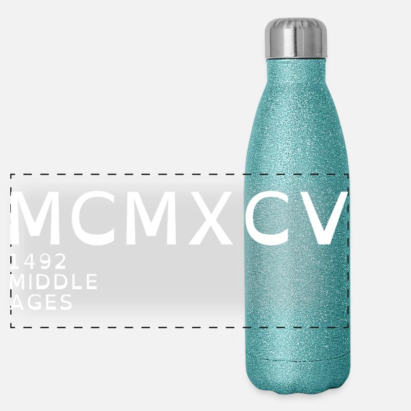 1995_LINE_white Panoramic Glitter Thermal Bottle 500 ml