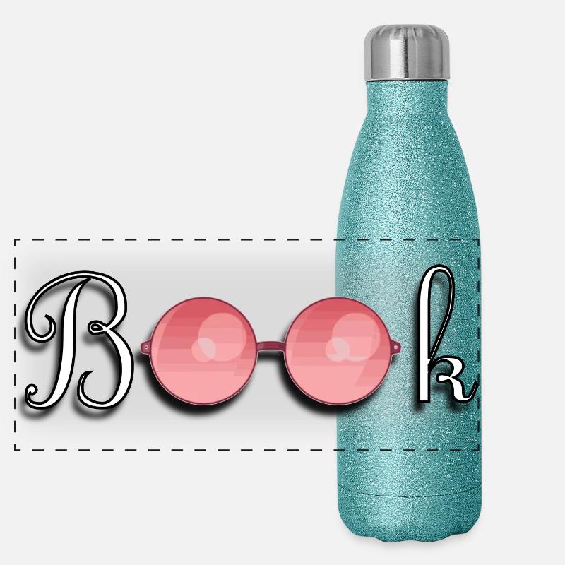Buch Panorama Glitzer Isolierflasche 500 ml
