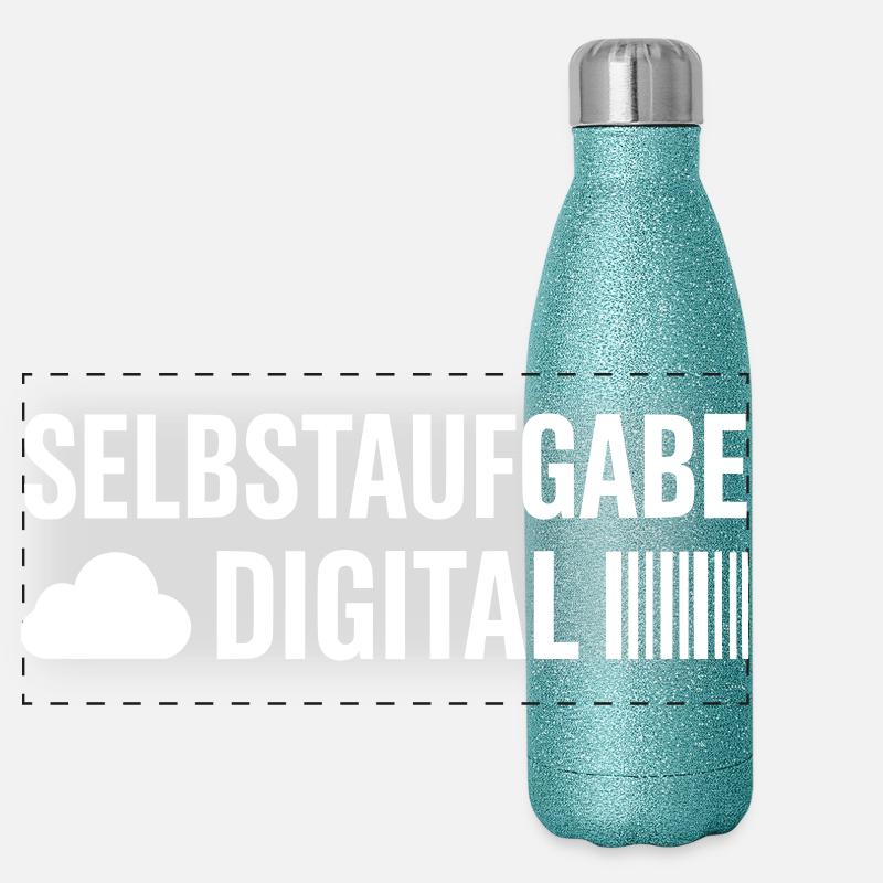 L’ABANDON DE SOI NUMÉRIQUE – CONTRADICTION PORTABLE Gourde isotherme panoramique pailletée 500 ml