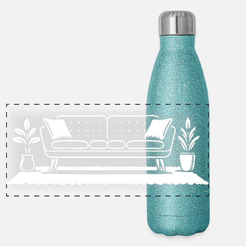 Retro sofa design – furniture with style Panoramic Glitter Thermal Bottle 500 ml