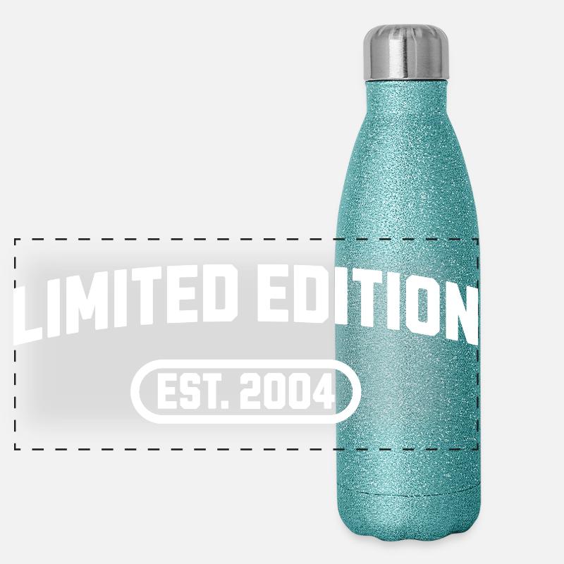 Limited Edition 2004 Geburtstag Panorama Glitzer Isolierflasche 500 ml