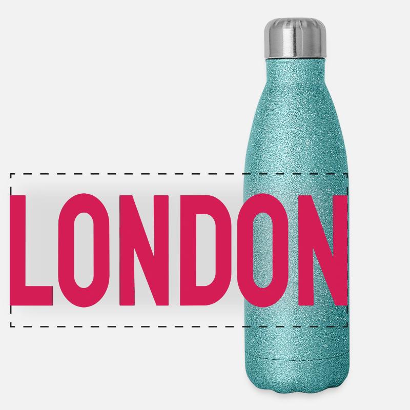 Londres Gourde isotherme panoramique pailletée 500 ml