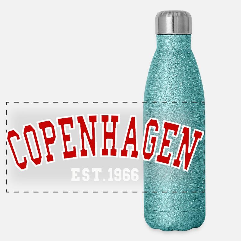 Copenhague fondée en 1966 Gourde isotherme panoramique pailletée 500 ml