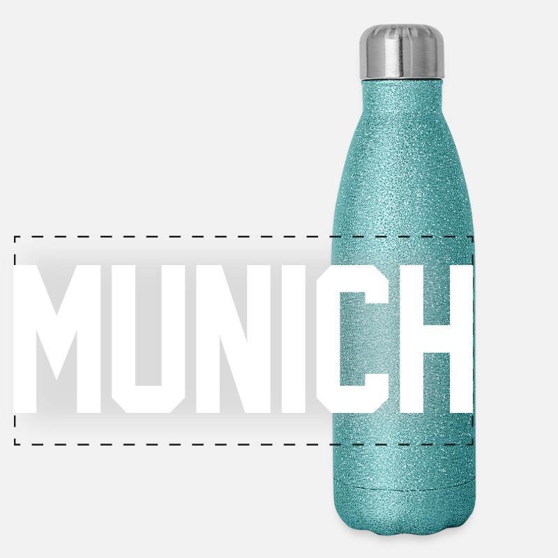 München Panorama Glitzer Isolierflasche 500 ml