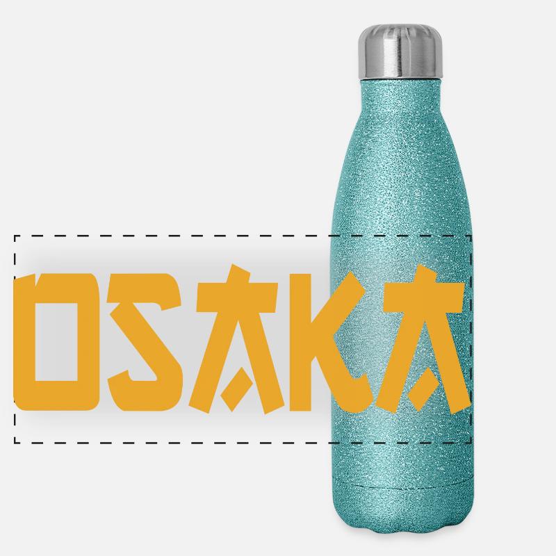Osaka Panorama Glitzer Isolierflasche 500 ml