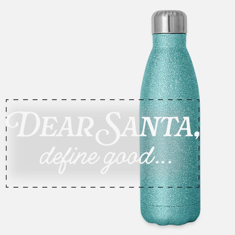 Dear Santa Panorama Glitzer Isolierflasche 500 ml