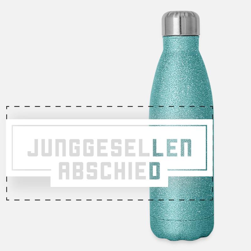 Enterrement de vie de garçon Jga Gourde isotherme panoramique pailletée 500 ml