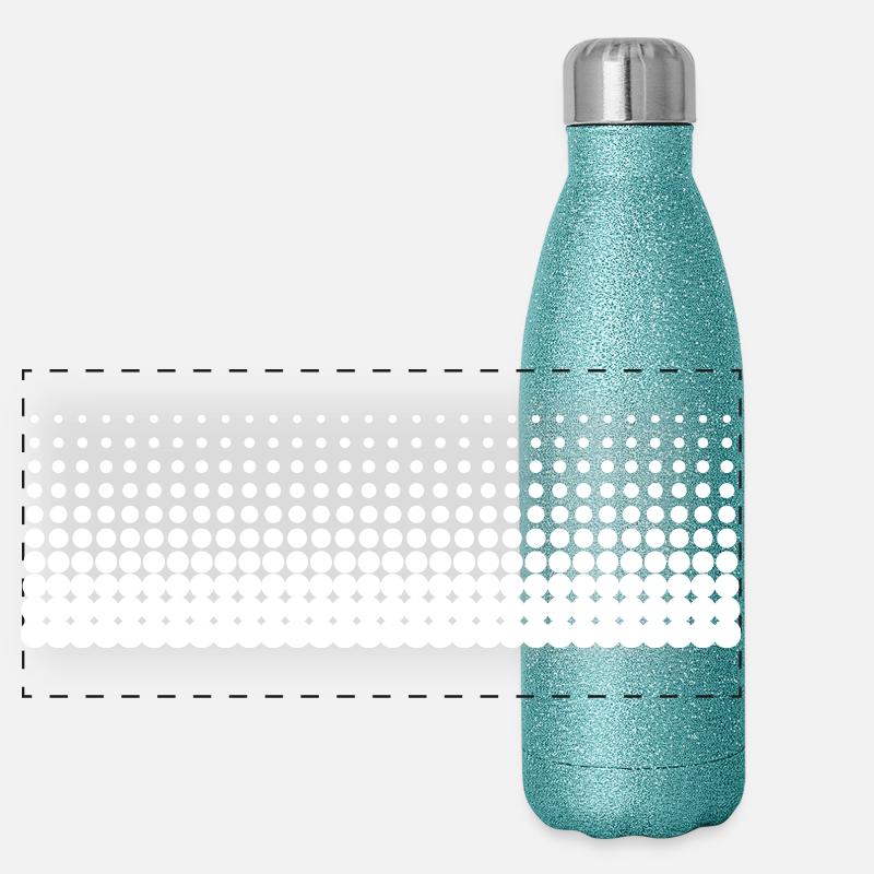 Basic Dots Gradient (breit) Panorama Glitzer Isolierflasche 500 ml