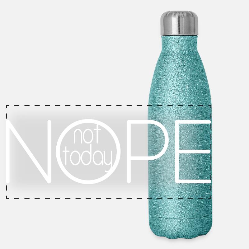 NOPE NOT TODAY V2 Gourde isotherme panoramique pailletée 500 ml