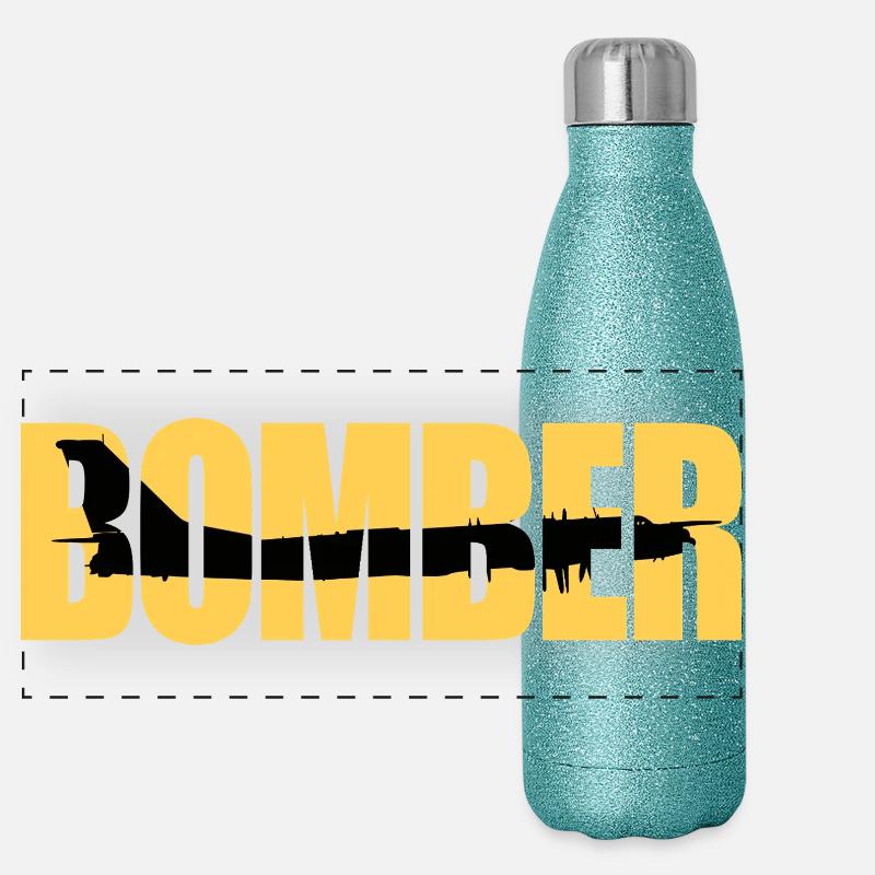 Bomber Tu-95 Panoramic Glitter Thermal Bottle 500 ml