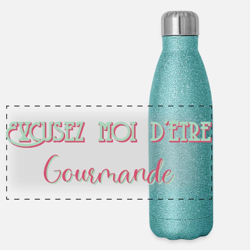 Excuse me for being greedy Panoramic Glitter Thermal Bottle 500 ml
