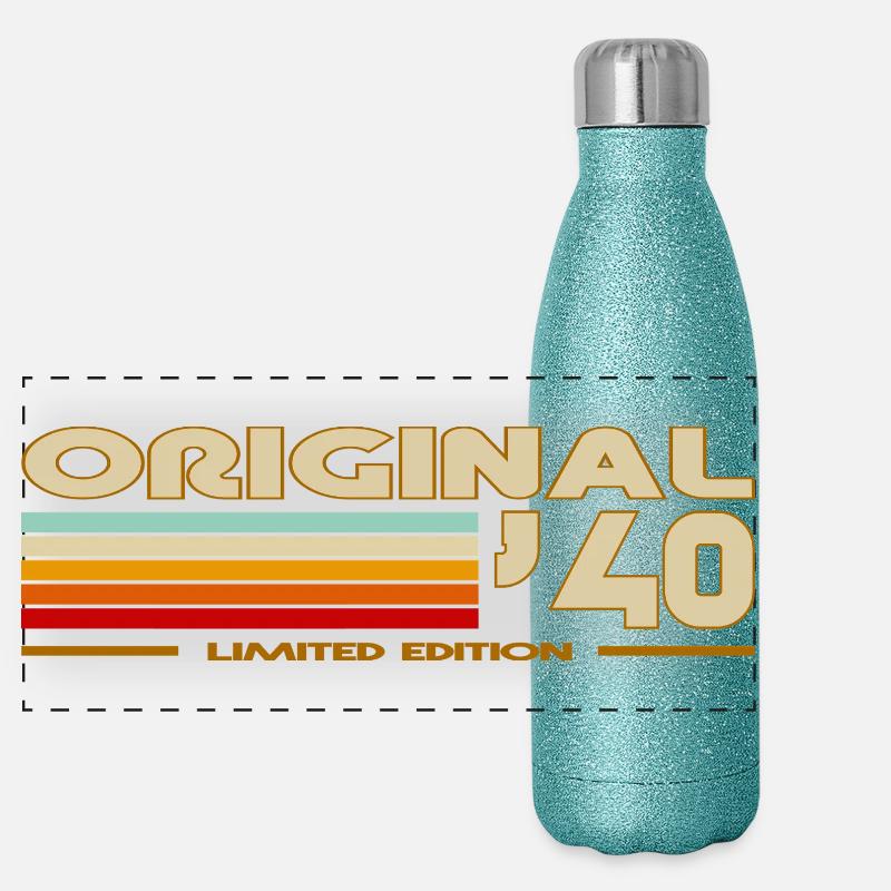 1940 Panorama Glitzer Isolierflasche 500 ml