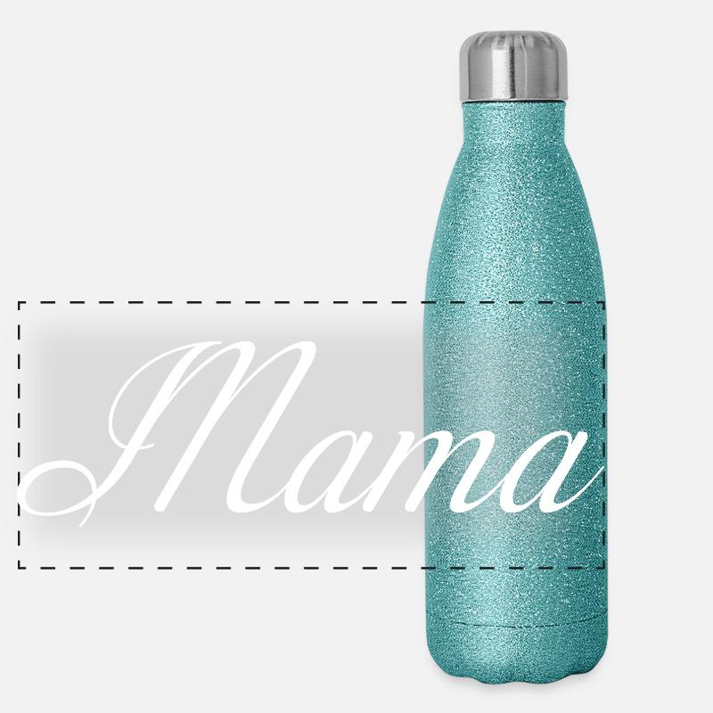 Mama Script Élégance Gourde isotherme panoramique pailletée 500 ml