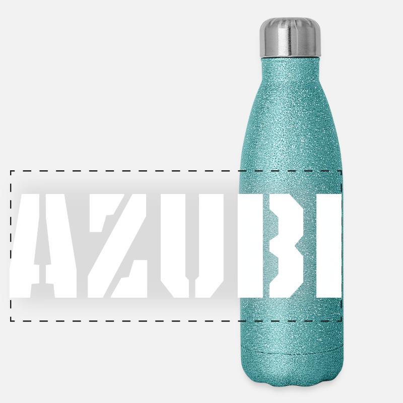 Azubi Tshirt Azubi Cap Panorama Glitzer Isolierflasche 500 ml