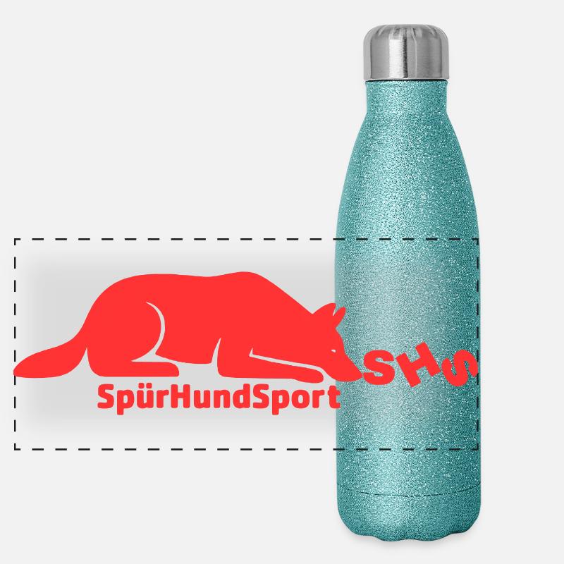 SHS logo red Panoramic Glitter Thermal Bottle 500 ml
