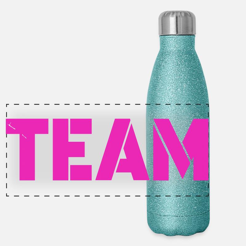 team_1 Panorama Glitzer Isolierflasche 500 ml