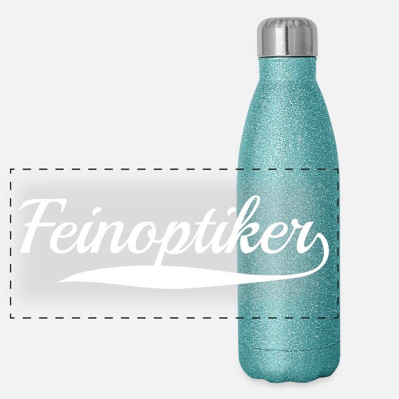 Feinoptiker Beruf Panorama Glitzer Isolierflasche 500 ml