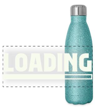 Loading - Panoramic Glitter Thermal Bottle 500 ml - blue glitter - Front