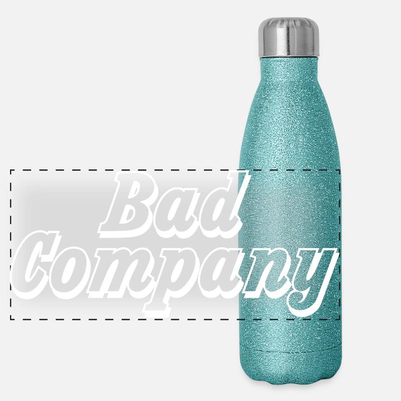 Conception de logo rétro vintage pour une image de marque créative Gourde isotherme panoramique pailletée 500 ml