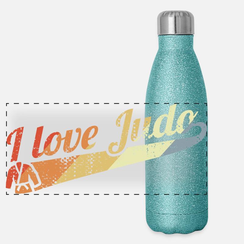 Judo Fighters Panoramic Glitter Thermal Bottle 500 ml