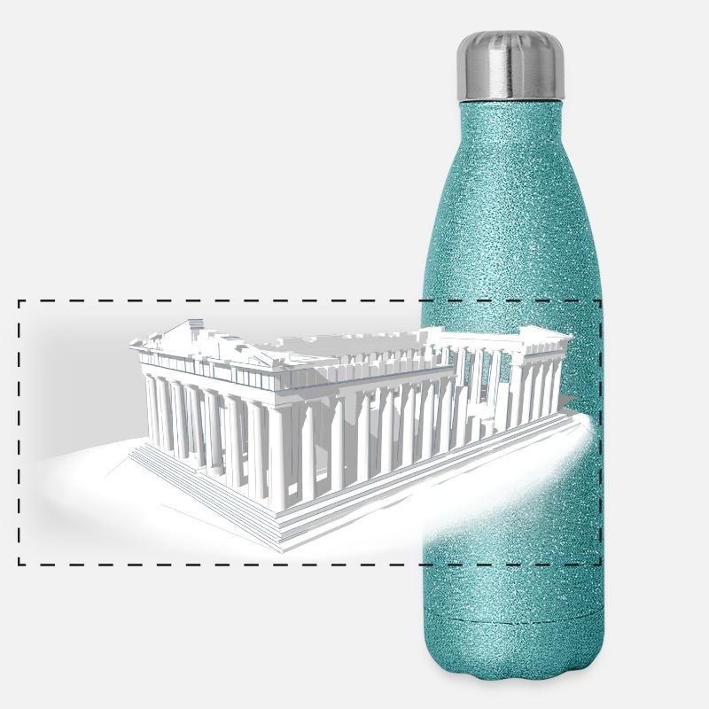 PARTHENON ATHENS Panoramic Glitter Thermal Bottle 500 ml