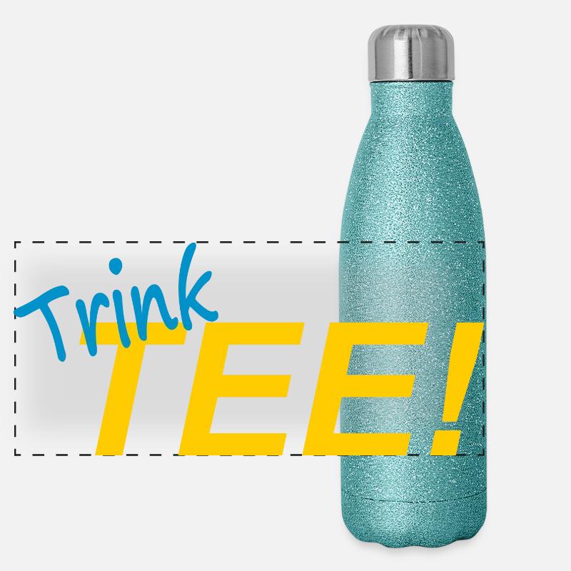 DRINK TEA! Panoramic Glitter Thermal Bottle 500 ml