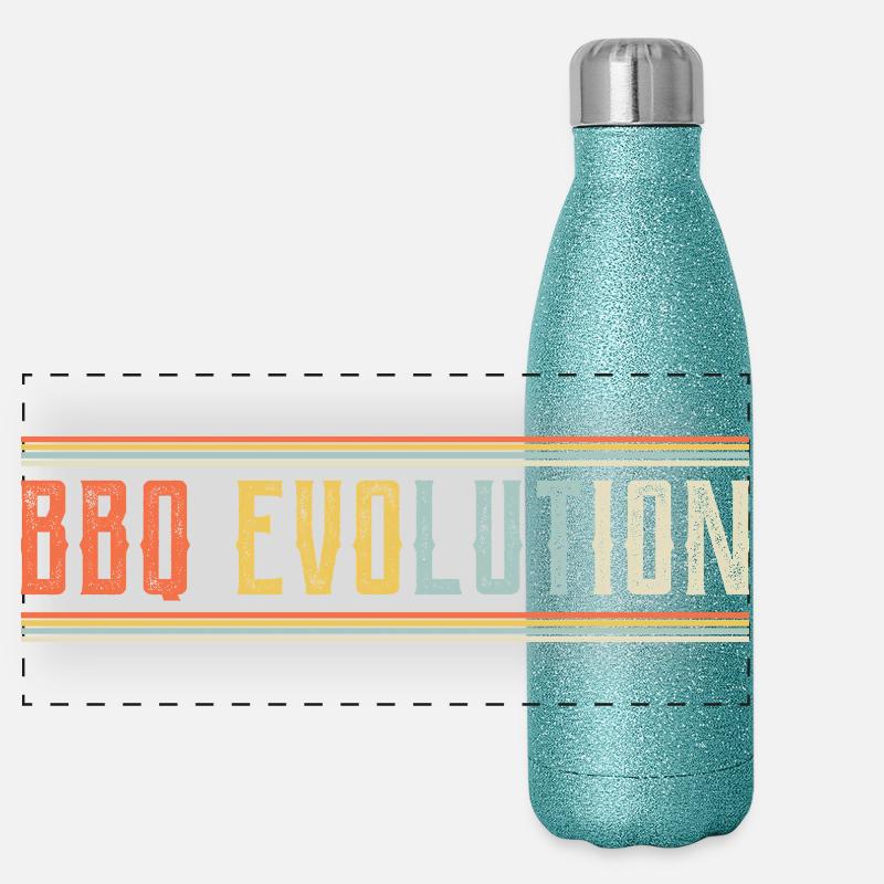 BBQ Evolution Design Panorama Glitzer Isolierflasche 500 ml