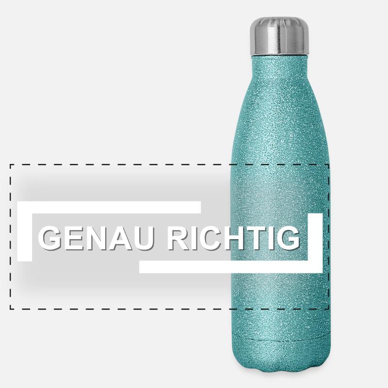 Motif abstrait de jeux de couleurs Gourde isotherme panoramique pailletée 500 ml