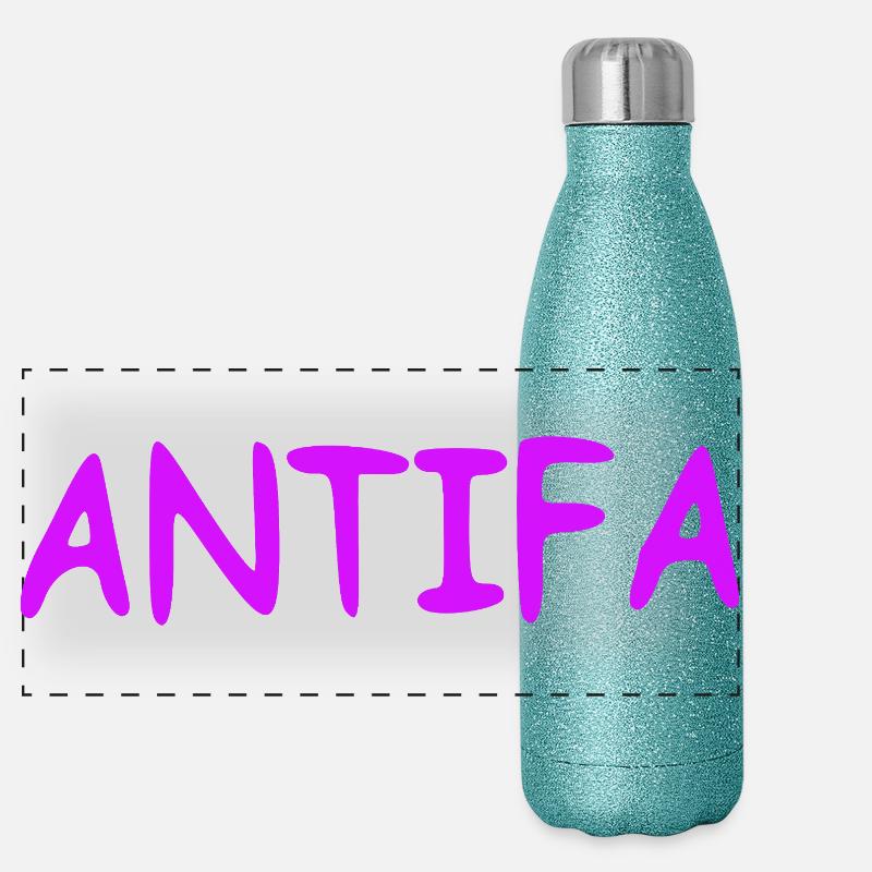 Antifa - lilas Gourde isotherme panoramique pailletée 500 ml