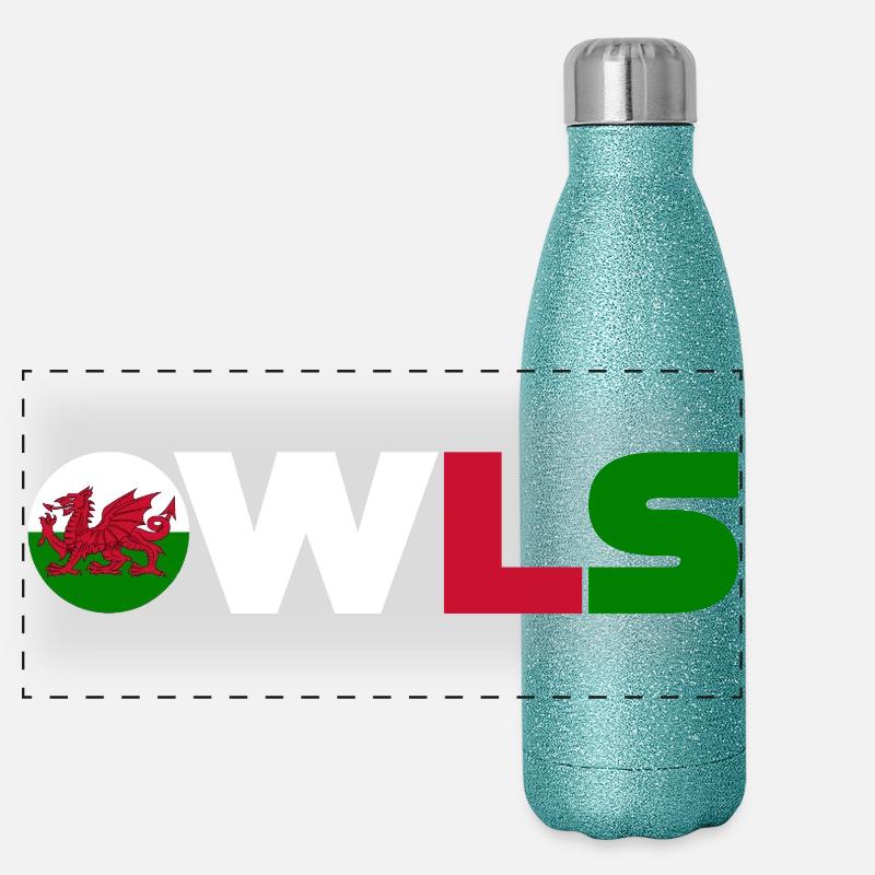 Pays de Galles Gourde isotherme panoramique pailletée 500 ml
