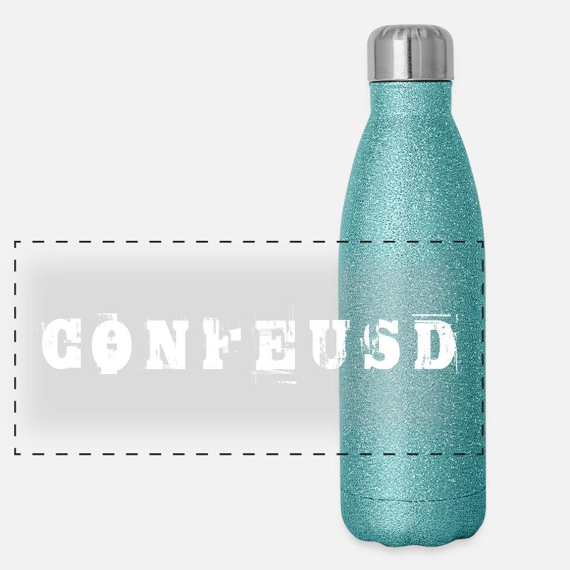 Confused Panorama Glitzer Isolierflasche 500 ml
