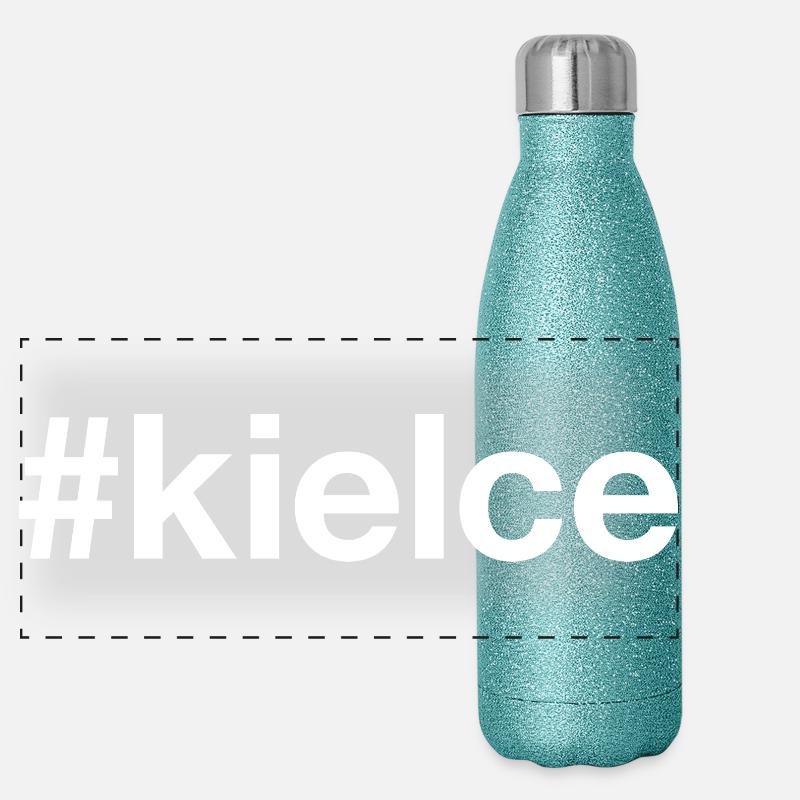 KIELCE White Panoramic Glitter Thermal Bottle 500 ml