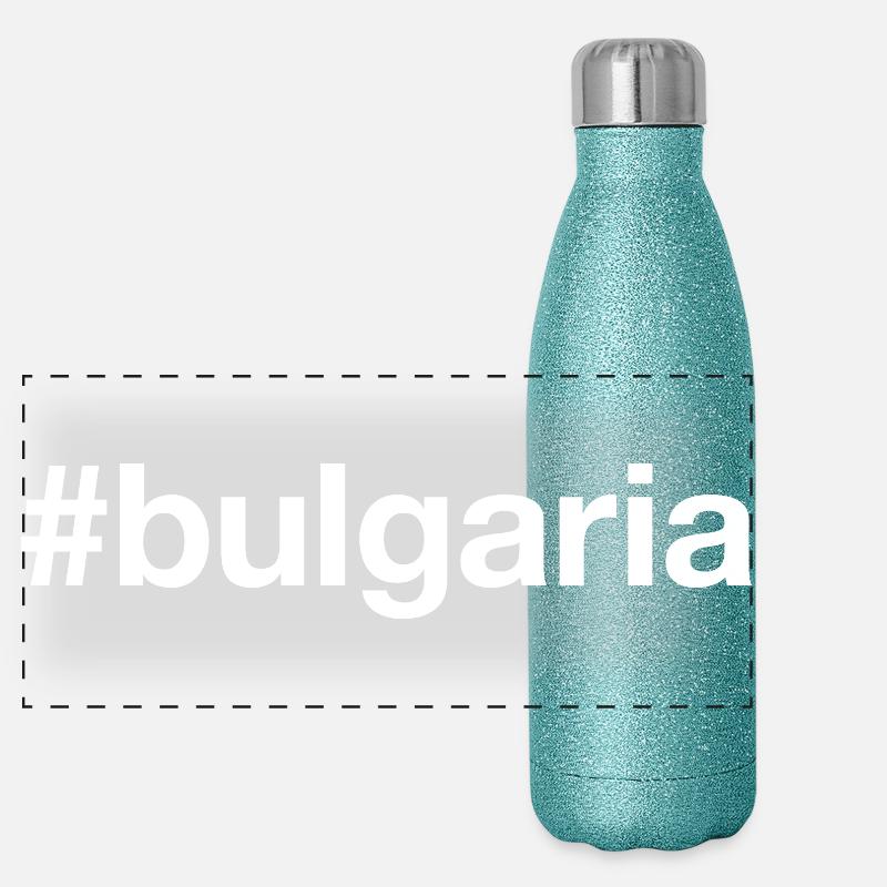 BULGARIE Hashtag Gourde isotherme panoramique pailletée 500 ml