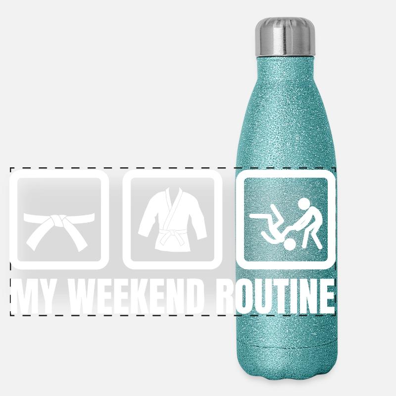 Week-end de judo Gourde isotherme panoramique pailletée 500 ml
